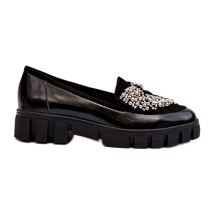 Mocasines mujer charol Laura Messi 2785 Negro