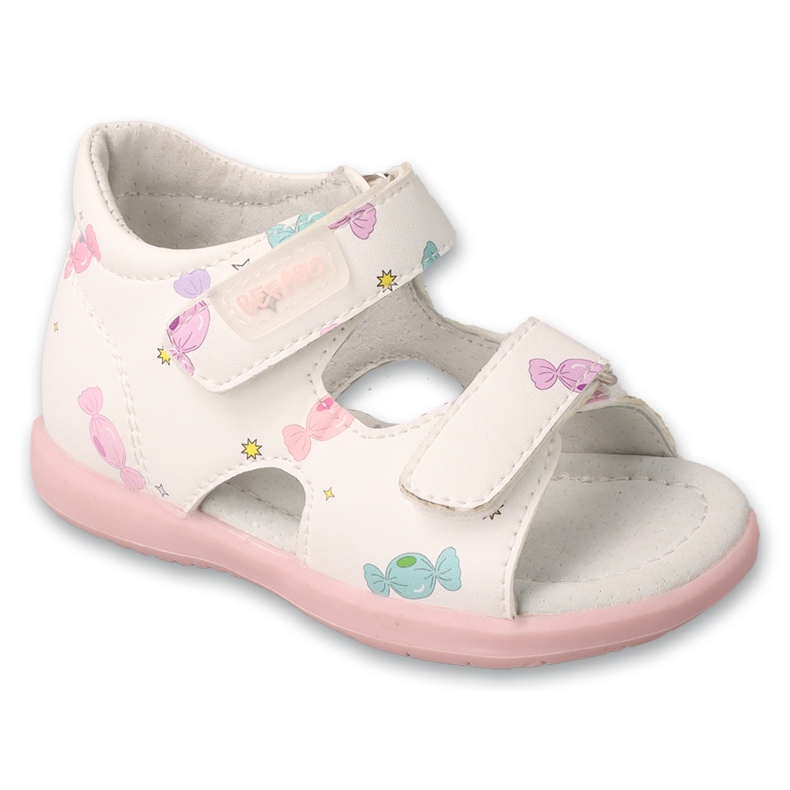 Sandalias infantiles de Befado 170p116 con dulces blanco Sandalias infantiles de Befado 170p116 con dulces blanco