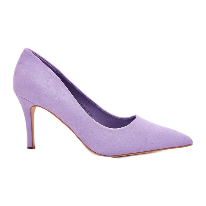 Alfileres de gamuza ecológico morado violeta