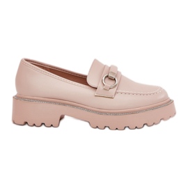 Mocasines para mujeres decorados con circones beige Mocasines para mujeres decorados con circones beige