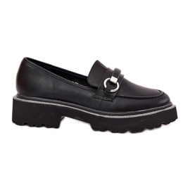 Mocasines para mujeres decorados con circones negros Mocasines para mujeres decorados con circones negros