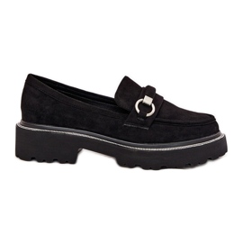 Mocasines para mujeres decorados con circones negros Mocasines para mujeres decorados con circones negros
