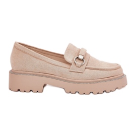Mocasines para mujeres decorados con circones beige Mocasines para mujeres decorados con circones beige