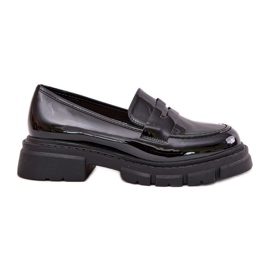 Mocasines Mujer Charol Negro