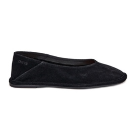 Ballerinas de gamuza femenina Big Star RR274080 Negro