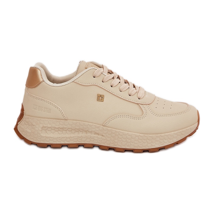 Zapatos deportivos femeninos livianos Big Star RR274630 Hi-polish Beige Sistema