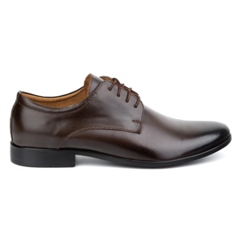 Olivier Zapatos para hombres cuero formal 271t9lu marrón oscuro
