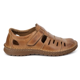 Joker Zapatos para hombres abiertos 501j marrón claro