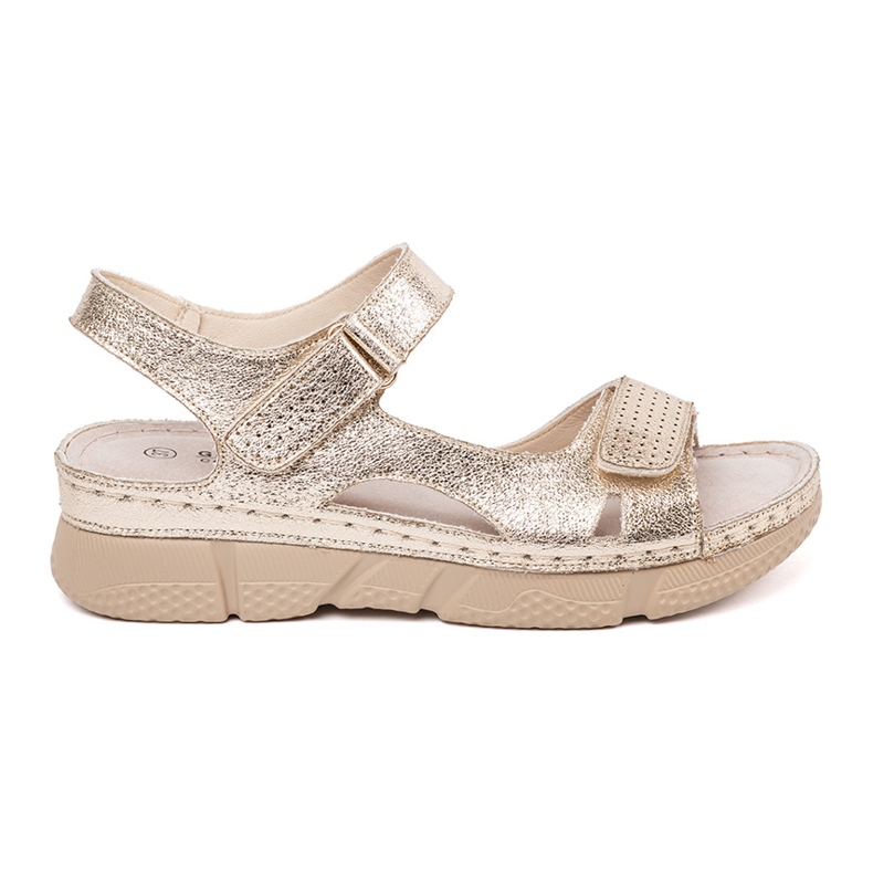 Goodin Sandalias de mujer Golden Classic Women dorado