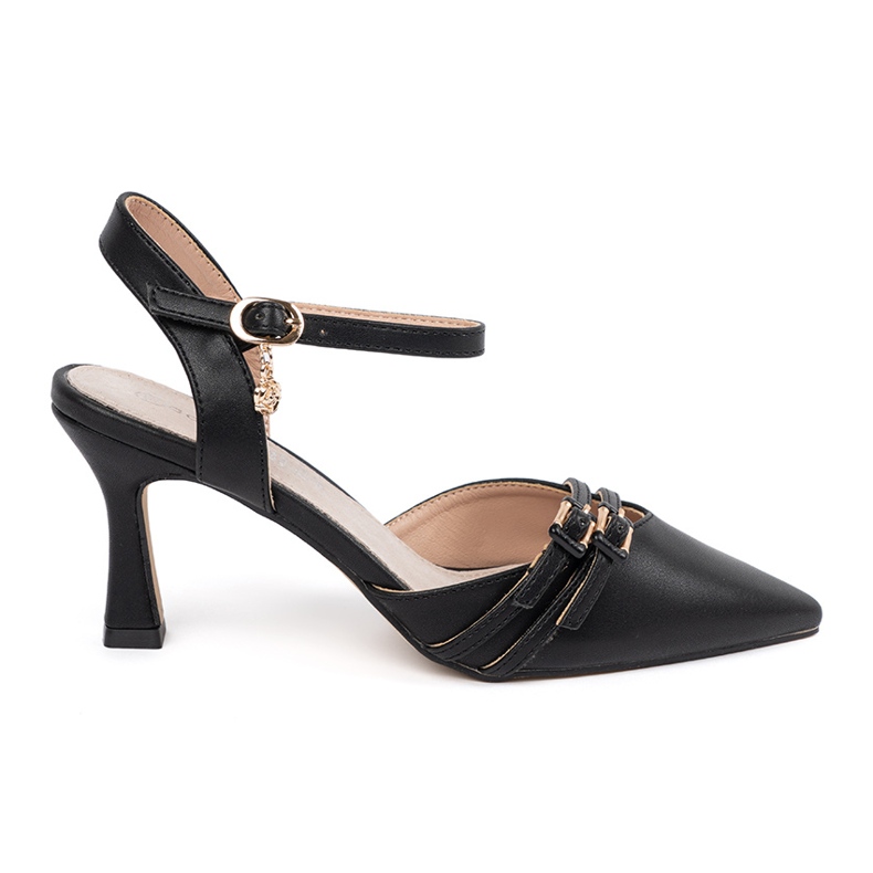 Goodin Zapatos negros con tacón abierto