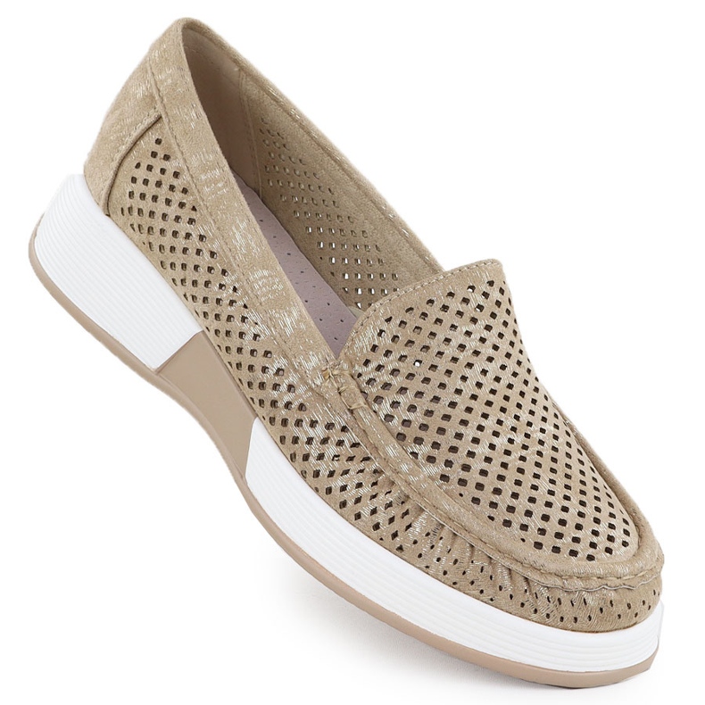 Zapatos Openwork para mujeres en la plataforma dorada Sergio Leone 094H dorado