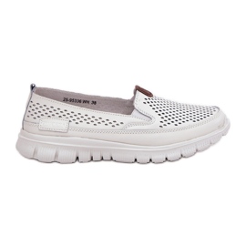 Openwork Vinceza 95336 Ballerinas naturales blanco