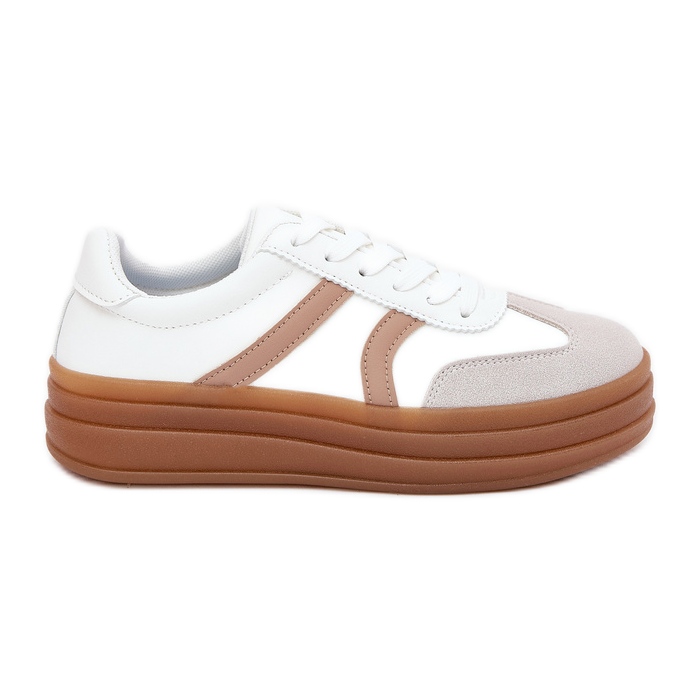 Evento Zapatillas con plataforma para mujer, color blanco Evento Zapatillas con plataforma para mujer, color blanco