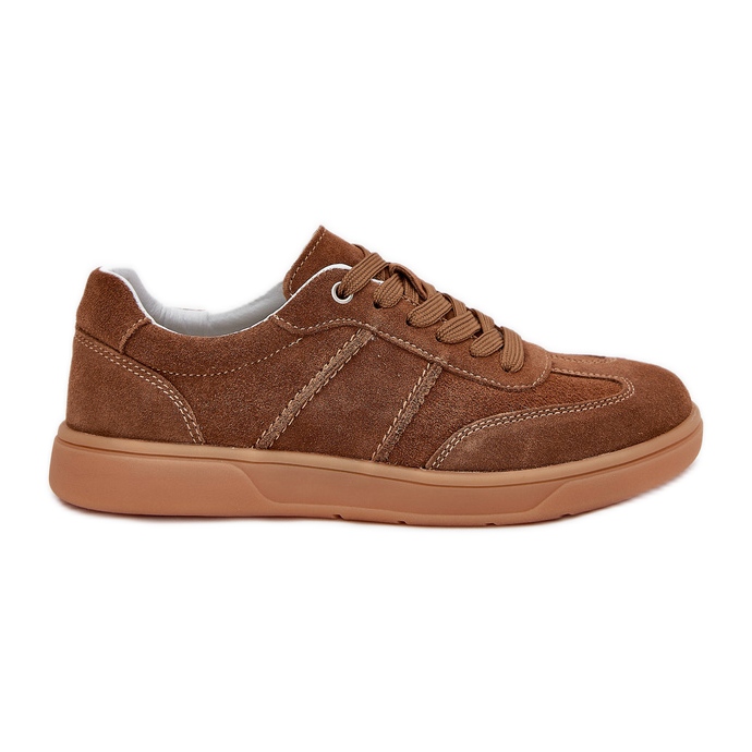 Evento Zapatillas de deporte marrón para mujeres de gamuza
