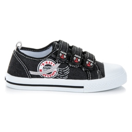 American Club Zapatillas de mezclilla negro
