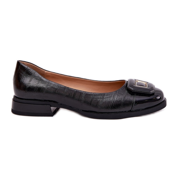 S.Barski Ballerinas de cuero con decoración MK51-059 Negro S.Barski Ballerinas de cuero con decoración MK51-059 Negro