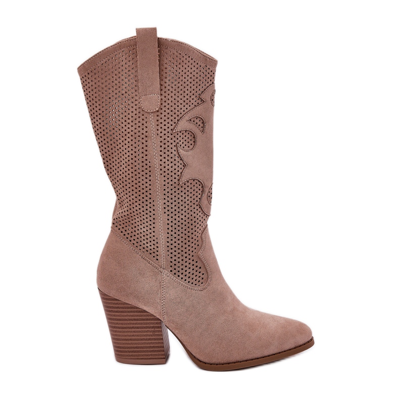 Botas de vaquero abiertas en la publicación S.Barski Hy51-606 beige