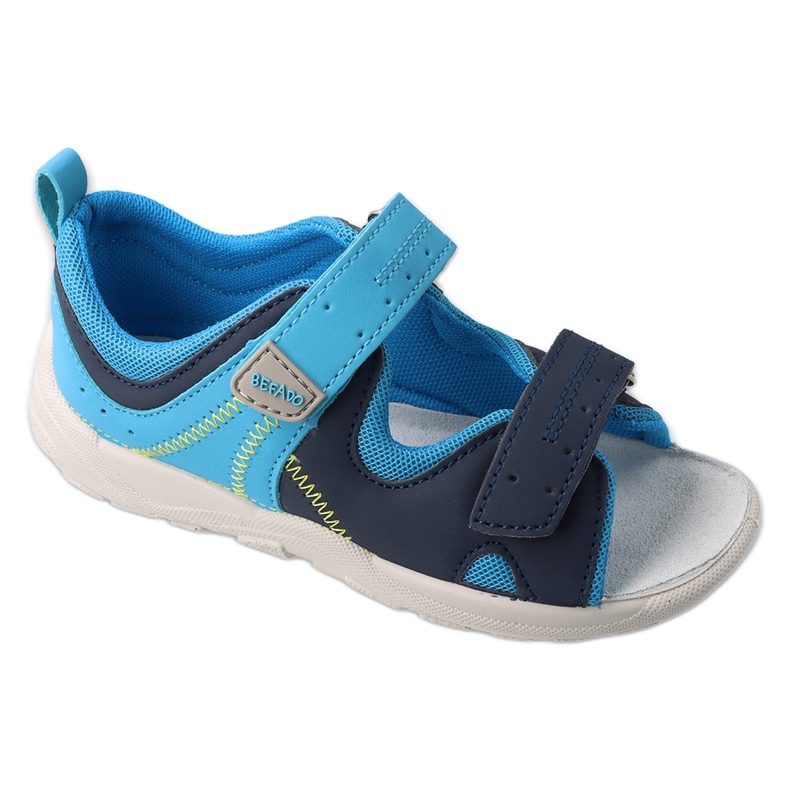 Zapatos befado para niños inserto de cuero 721x021 azul
