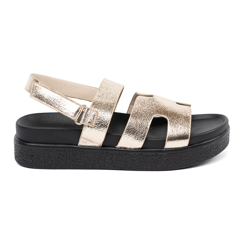 Goodin Sandalias clásicas en la plataforma de oro dorado