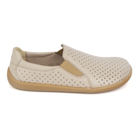 Zapatos de cuero descalzo de cuero resbaló Pollonus Vanilia 5-130-022 beige Zapatos de cuero descalzo de cuero resbaló Pollonus Vanilia 5-130-022 beige