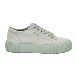 Zapatillas de deporte de material para mujeres Big Star RR274408-Estación verde Zapatillas de deporte de material para mujeres Big Star RR274408-Estación verde
