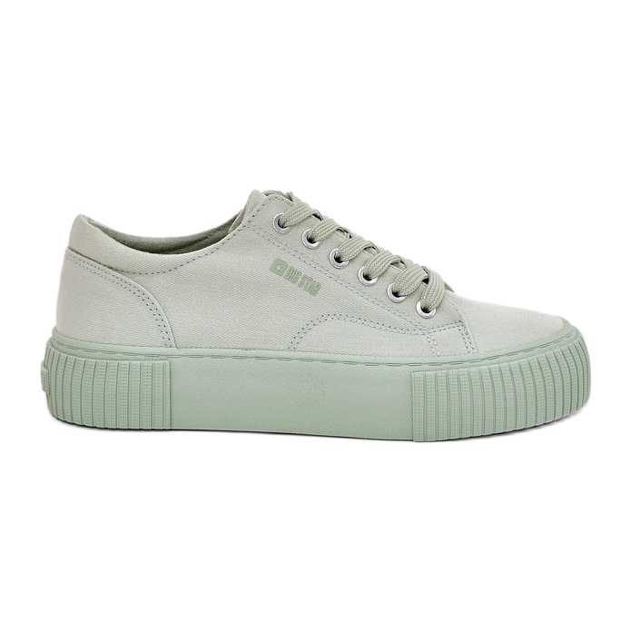Zapatillas de deporte de material para mujeres Big Star RR274408-Estación verde