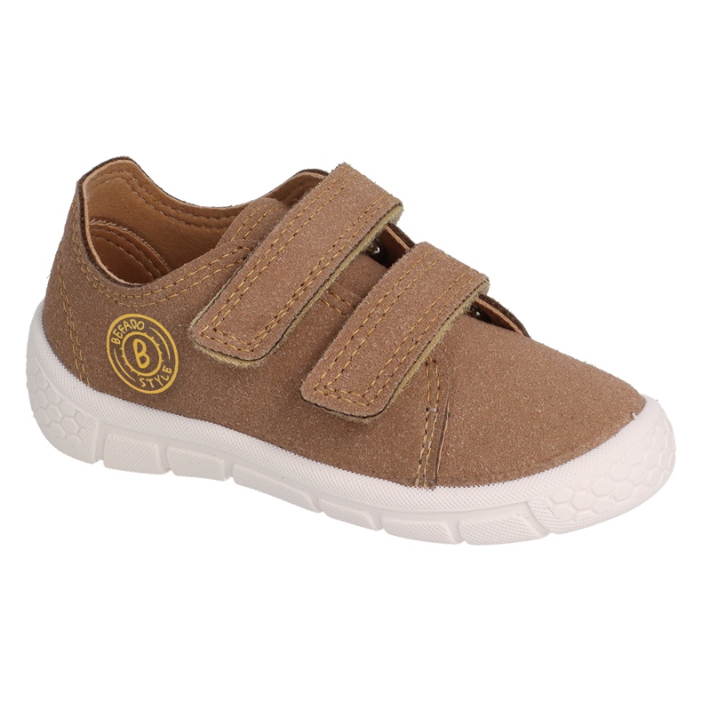 Befado deportivo infantil con velcro 909X002 beige marrón