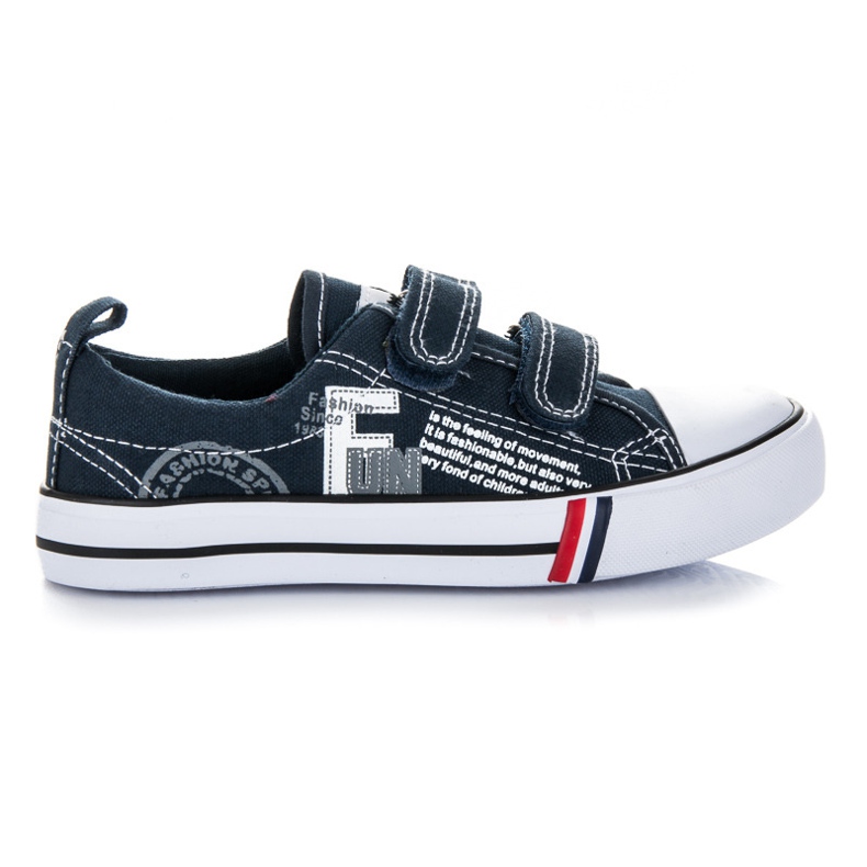American Club Deportivas marinas con velcro azul American Club Deportivas marinas con velcro azul