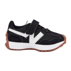 Zapatillas Deportivas Infantiles con Velcro, Negras negro