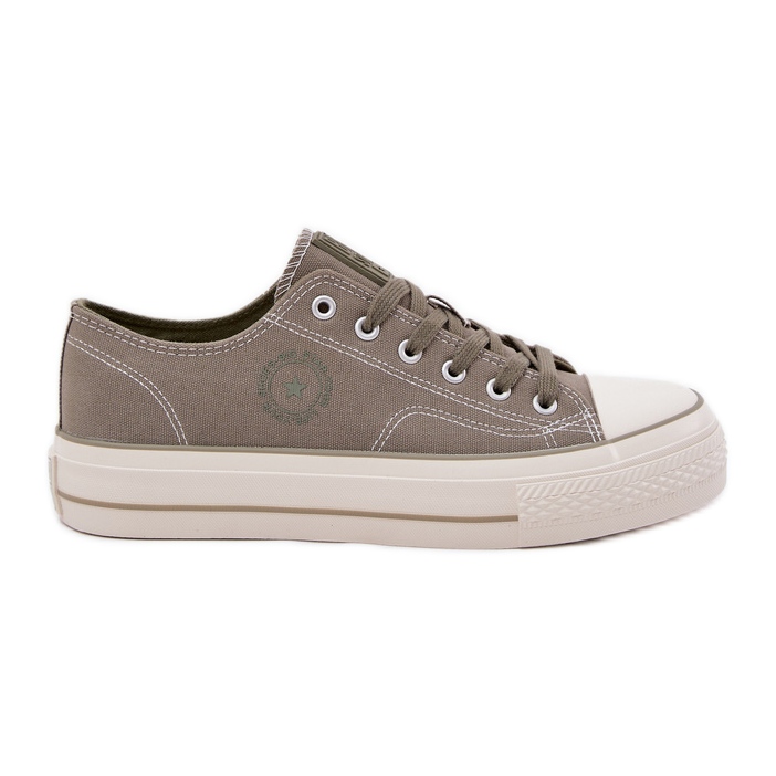 Zapatillas para hombres en la plataforma Big Star RR174325 verde