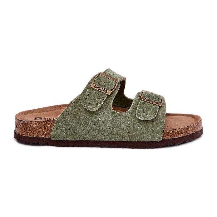 Flip folladas de gamuza para mujeres con Big Star RR274A393 abrazaderas verdes