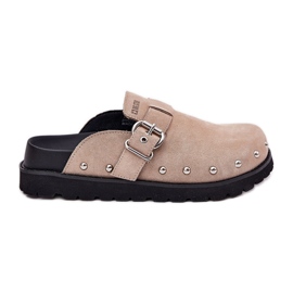 Flip de gamuza -Flops Tubbogs en la plataforma Big Star RR274A376 beige