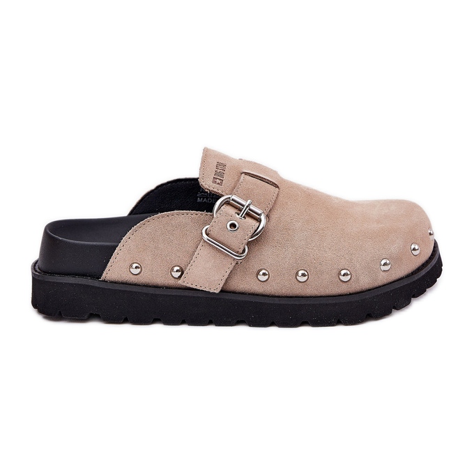 Flip de gamuza -Flops Tubbogs en la plataforma Big Star RR274A376 beige