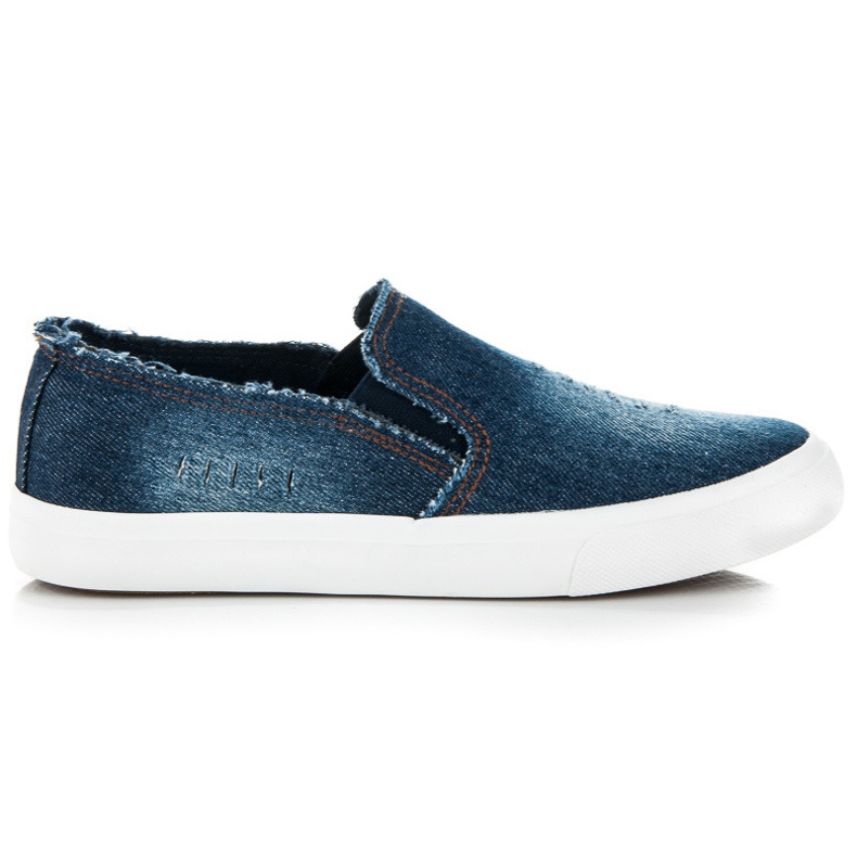 American Club Zapatos cómodos sin cordones azul