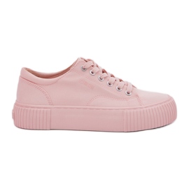 Zapatillas de deporte de material para mujeres Big Star RR274404 Pink rosado
