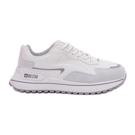 Zapatillas de deporte femenino Big Star RR274A213 Sistema de alta poli Sistema blanco