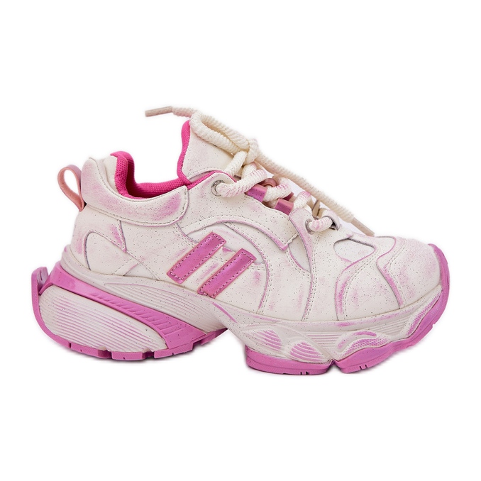 Zapatillas de deporte de cuero femenino Goe RR2N4038 PINK rosado