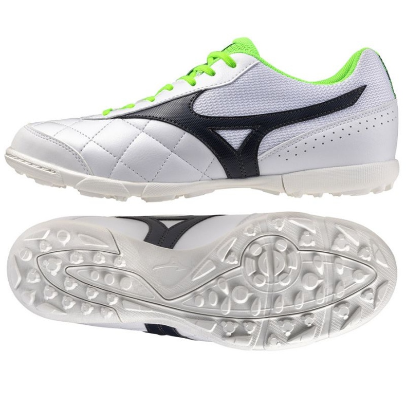 Zapatos de fútbol Mizuno Morelia Sala Club TF Q1GB251610 blanco