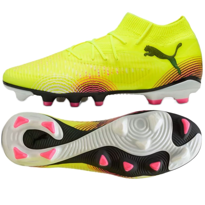 Puma Future 8 Pro FG/AG 108139-03 Zapatos de fútbol amarillo