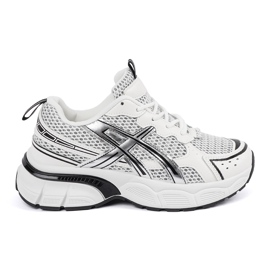 Sportowe de zapatillas blancas y blancas con malla blanco