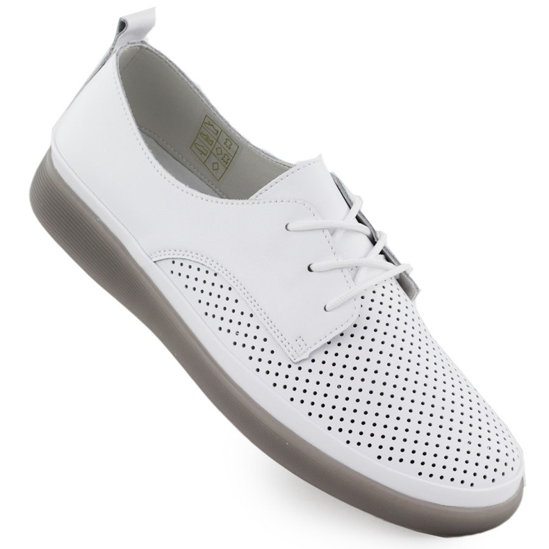 Zapatos de cuero para mujeres encaje a puertas abiertas -UP White Filippo 6788 blanco Zapatos de cuero para mujeres encaje a puertas abiertas -UP White Filippo 6788 blanco