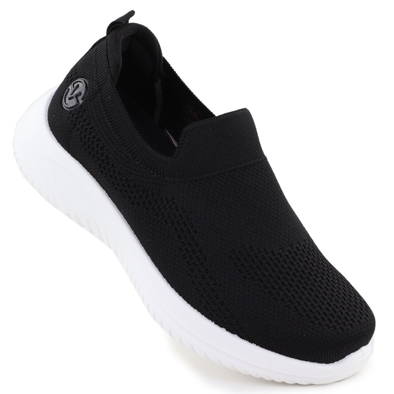Los zapatos deportivos femeninos resbalaron negros Vinceza 17367