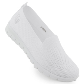 Zapatos deportivos femeninos deslizados blancos Potocki 16327