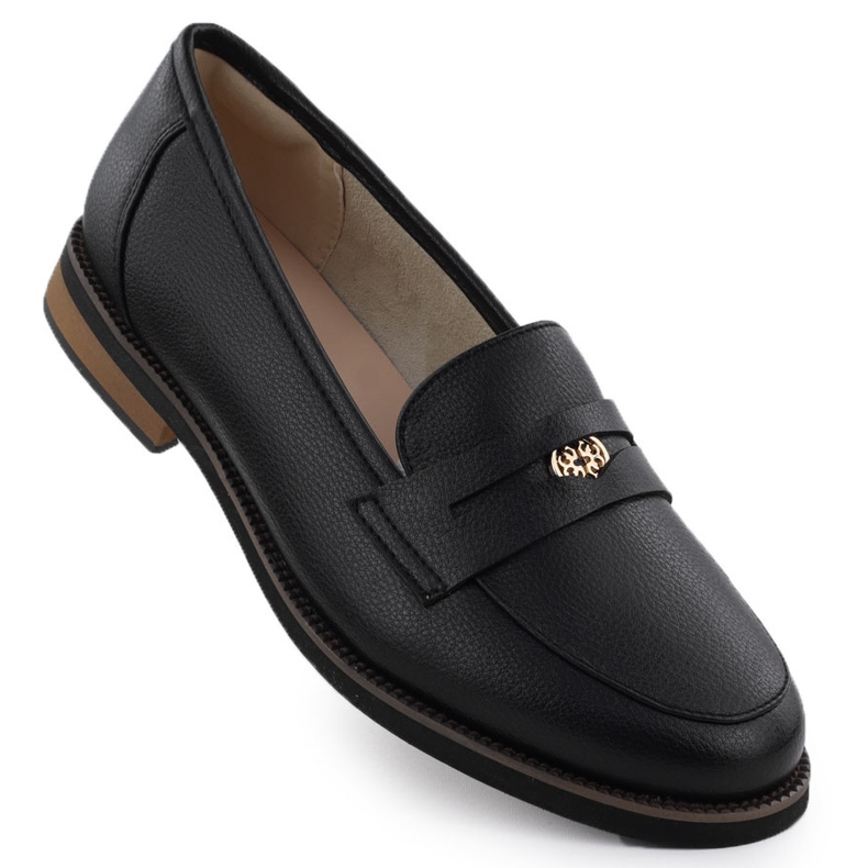 Cambell Zapatos de cuero para mujeres Camell Black 00664 negro