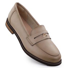 Cambell Zapatos de cuero, camel de beige femenino 00664