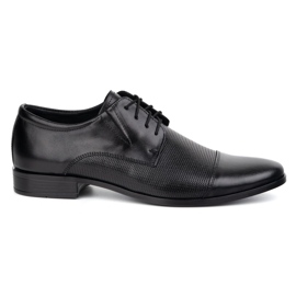 Olivier Elegantes zapatos de cuero para hombres 288t2 negro