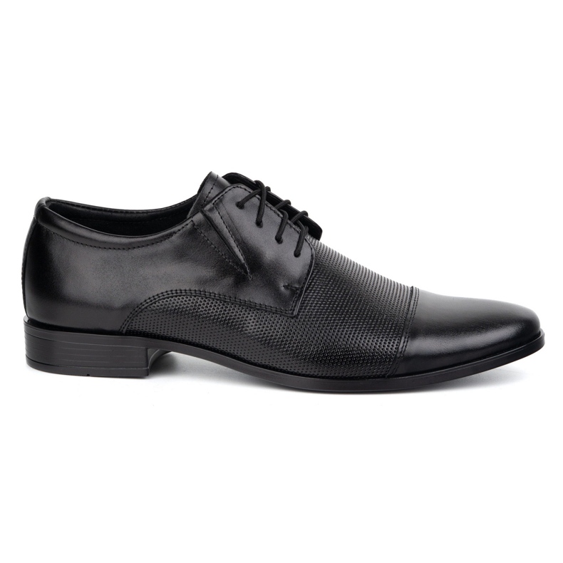 Olivier Elegantes zapatos de cuero para hombres 288t2 negro