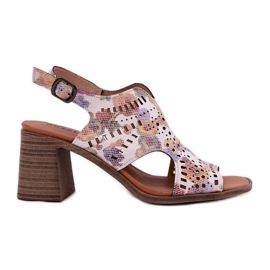 Jezzi Sandalias de mujeres abiertas en la publicación multicolor