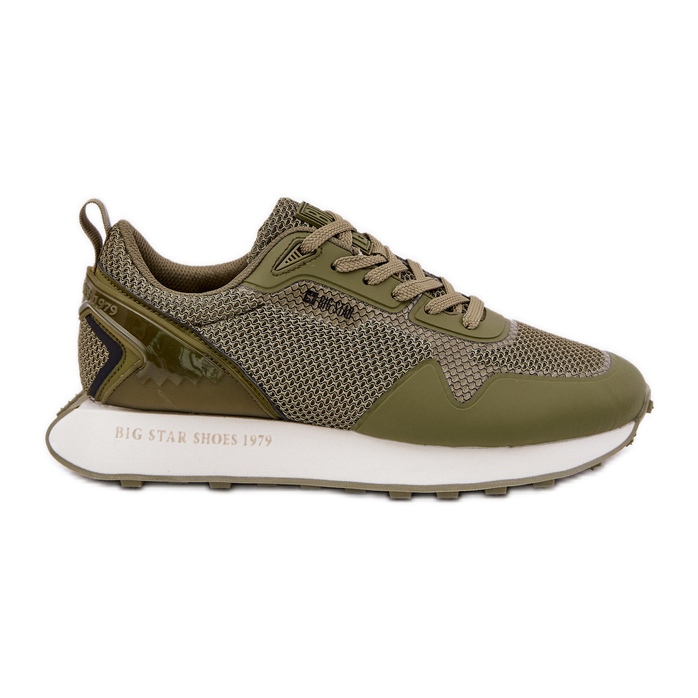 Zapatillas de deporte masculino en la plataforma de sistema de alta polla Big Star RR174360 verde