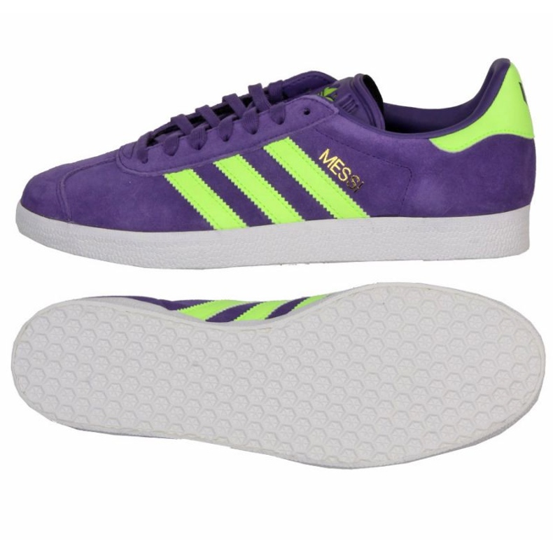 Adidas Gazelle Messi en IH8164 zapatos de fútbol morado violeta